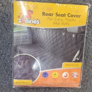 Black Rear Seat Cover for Cars, Trucks, and SUVs